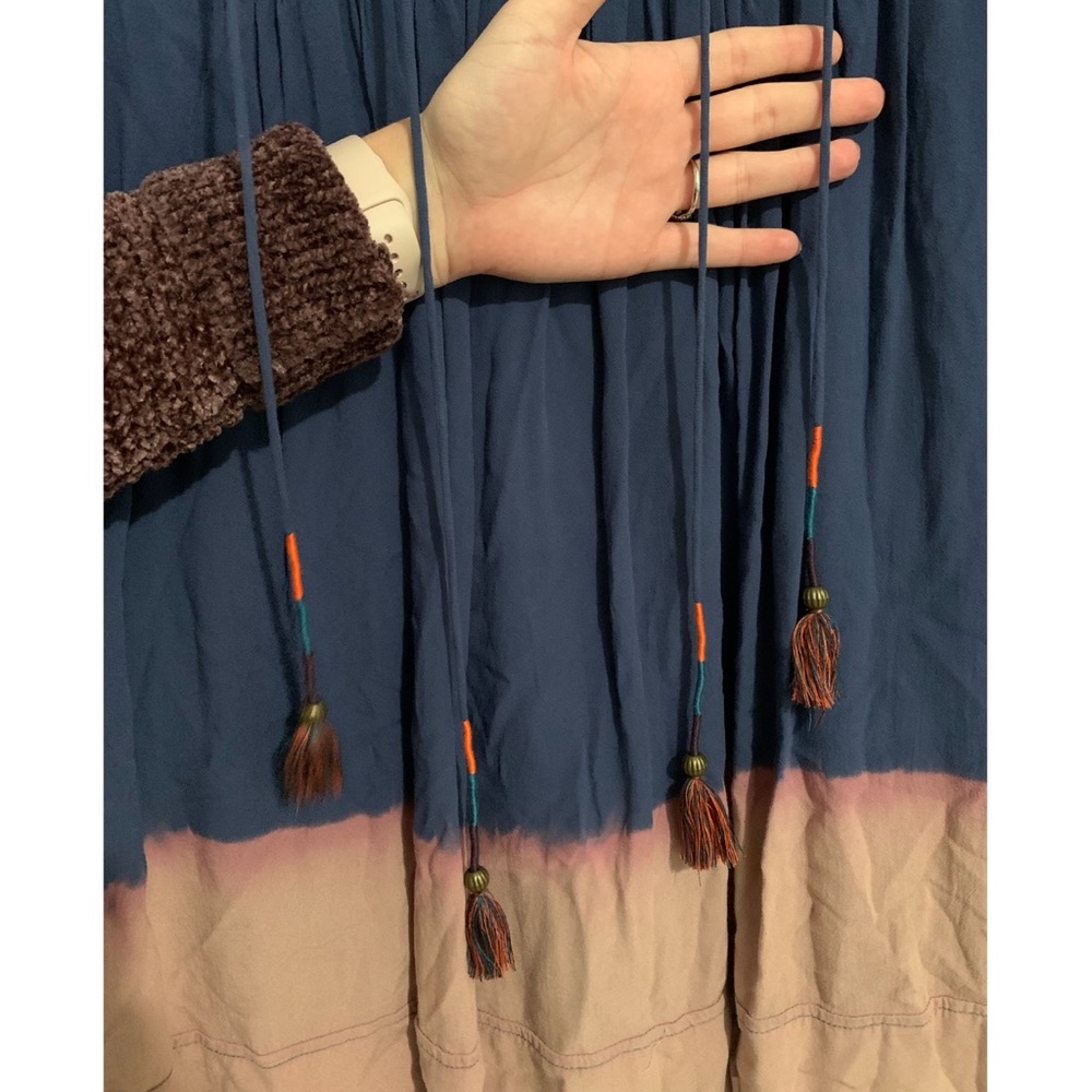 HP🎉Anthro Holding Horses Ombré tassel dress - Picture 5 of 6